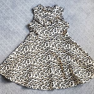 Janie and Jack Cheetah print dress. Size 6.EUC